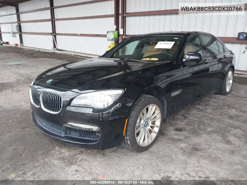 2012 BMW 750 Li VIN: WBAKB8C53CDX20766 Lot: 40299818