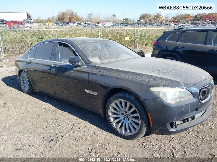 2012 BMW 750 Li VIN: WBAKB8C56CDX20566 Lot: 40652153