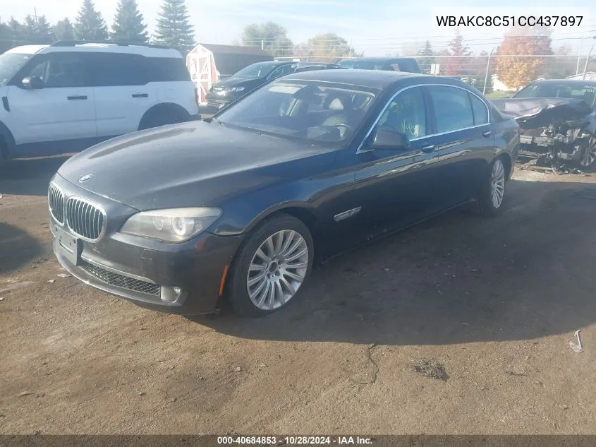 2012 BMW 750 Lxi VIN: WBAKC8C51CC437897 Lot: 40684853