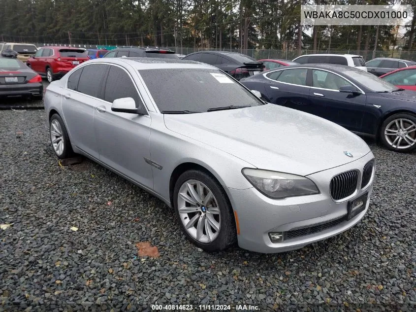 2012 BMW 750I VIN: WBAKA8C50CDX01000 Lot: 40814623