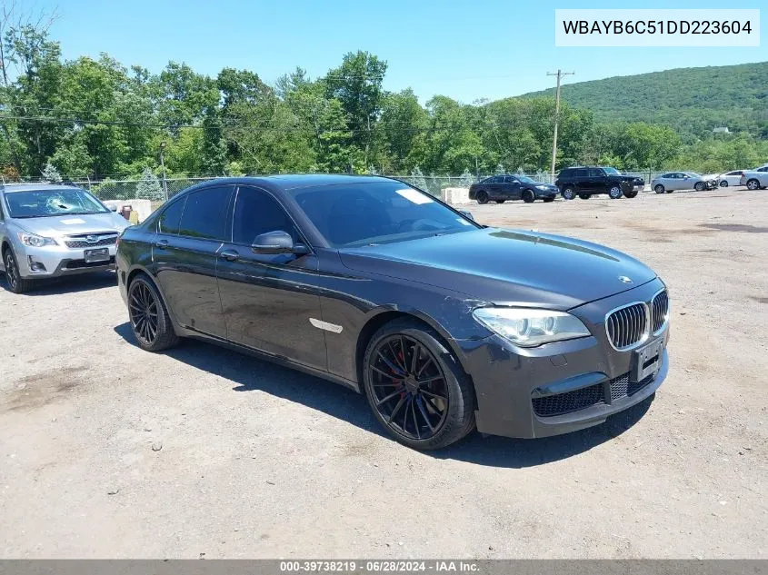 2013 BMW 750I xDrive VIN: WBAYB6C51DD223604 Lot: 39738219