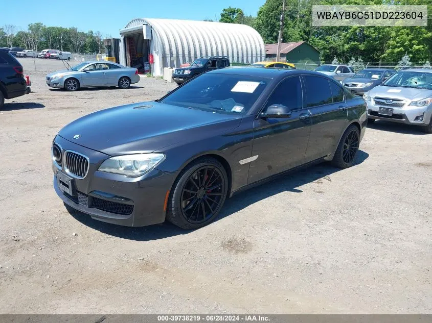 2013 BMW 750I xDrive VIN: WBAYB6C51DD223604 Lot: 39738219