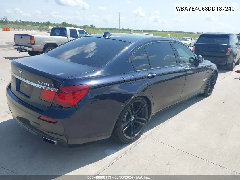 WBAYE4C53DD137240 2013 BMW 740Li