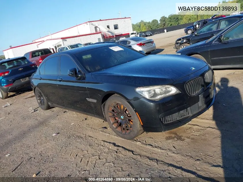 2013 BMW 750 Lxi VIN: WBAYF8C58DD139893 Lot: 40264860