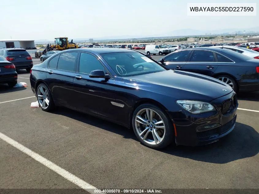 2013 BMW 750I VIN: WBAYA8C55DD227590 Lot: 40305070