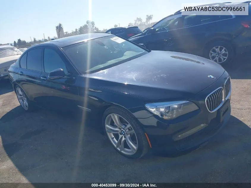 2013 BMW 750I VIN: WBAYA8C53DC996661 Lot: 40453099