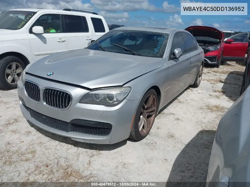 2013 BMW 740 Li VIN: WBAYE4C50DD136952 Lot: 40479512