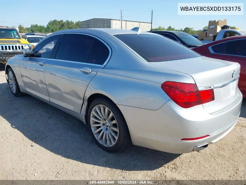 2013 BMW 750Li VIN: WBAYE8C5XDD133175 Lot: 40492949