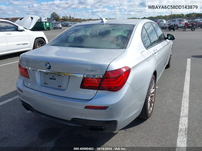 2013 BMW 740I VIN: WBAYA6C58DD143879 Lot: 40590483