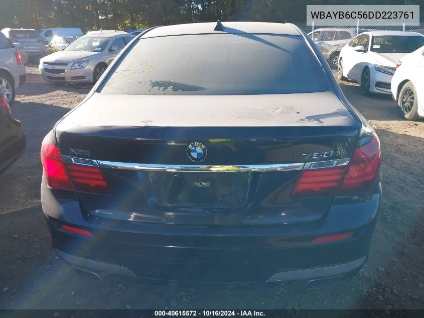 2013 BMW 750I xDrive VIN: WBAYB6C56DD223761 Lot: 40615572