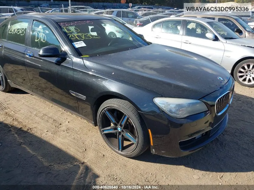 2013 BMW 740I VIN: WBAYA6C53DC995336 Lot: 40625540