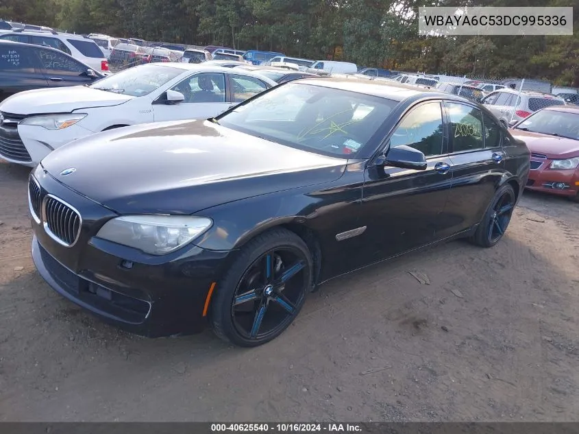 2013 BMW 740I VIN: WBAYA6C53DC995336 Lot: 40625540