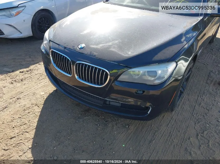 2013 BMW 740I VIN: WBAYA6C53DC995336 Lot: 40625540