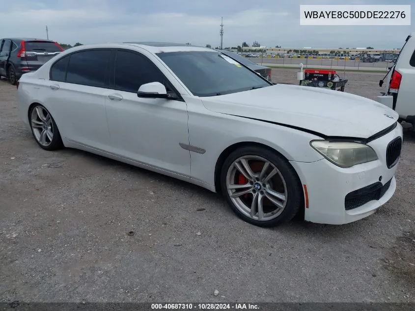 2013 BMW 750Li VIN: WBAYE8C50DDE22276 Lot: 40687310