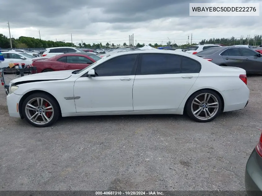 2013 BMW 750Li VIN: WBAYE8C50DDE22276 Lot: 40687310