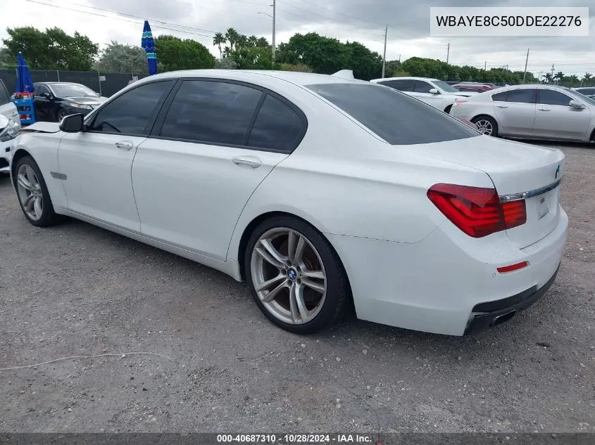 2013 BMW 750Li VIN: WBAYE8C50DDE22276 Lot: 40687310