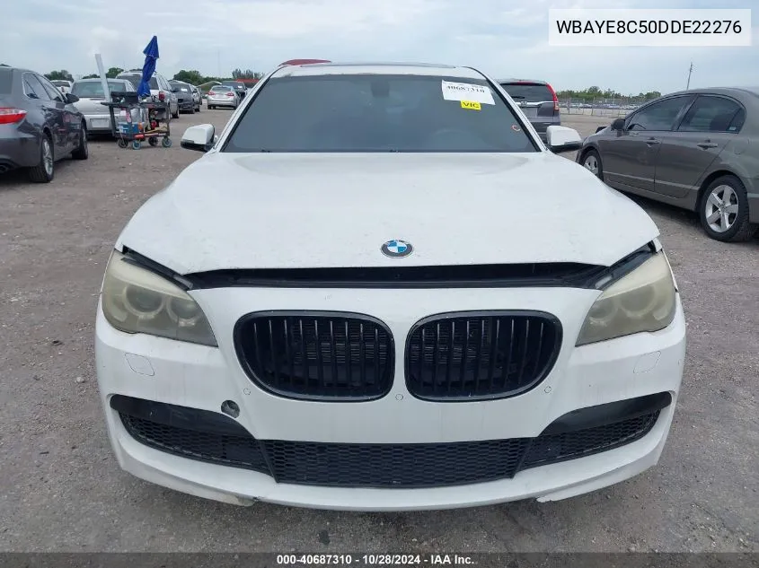 2013 BMW 750Li VIN: WBAYE8C50DDE22276 Lot: 40687310