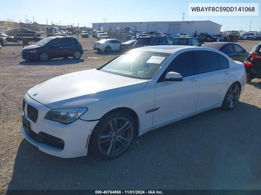 2013 BMW 750Li xDrive VIN: WBAYF8C59DD141068 Lot: 40764868