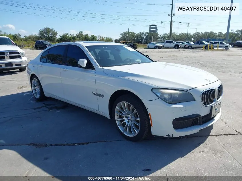 2013 BMW 750Li xDrive VIN: WBAYF8C50DD140407 Lot: 40776960