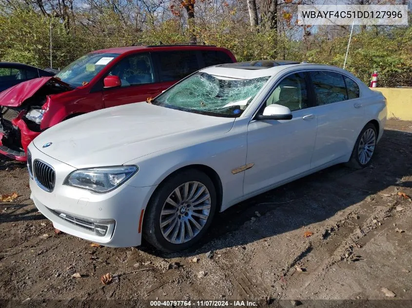 2013 BMW 740Li xDrive VIN: WBAYF4C51DD127996 Lot: 40797764