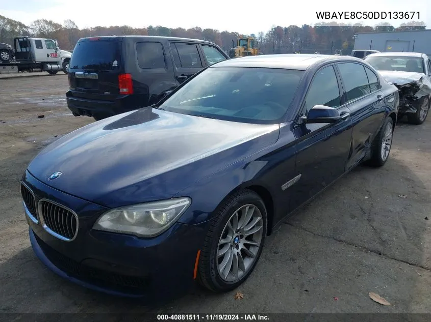 2013 BMW 750Li VIN: WBAYE8C50DD133671 Lot: 40881511