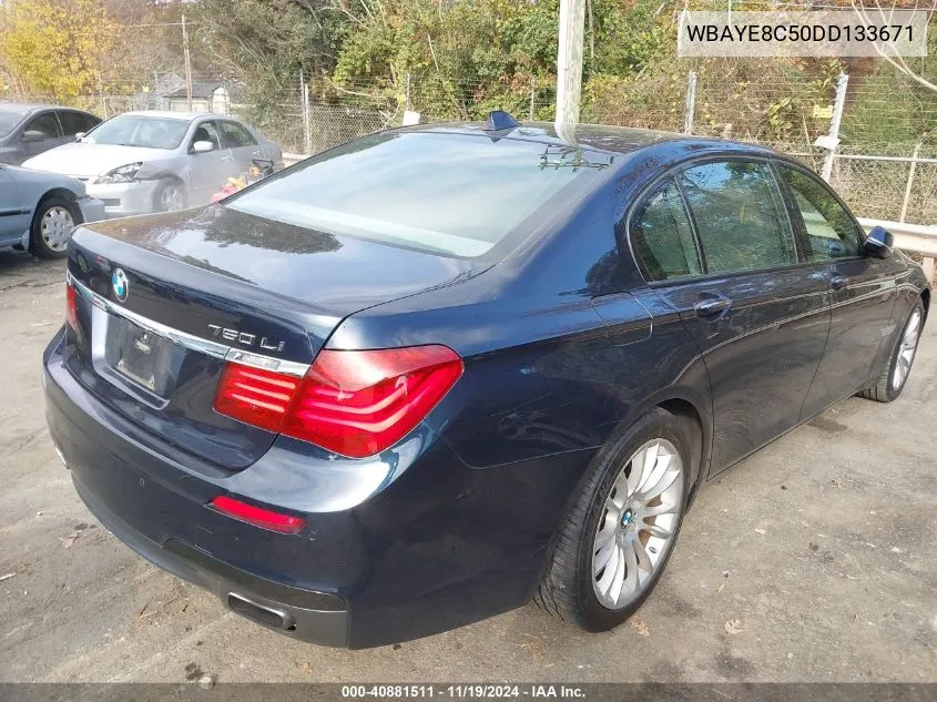 2013 BMW 750Li VIN: WBAYE8C50DD133671 Lot: 40881511