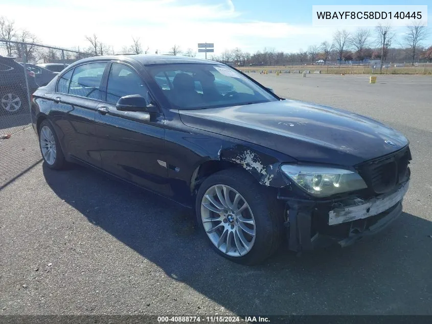 2013 BMW 750Li xDrive VIN: WBAYF8C58DD140445 Lot: 40888774