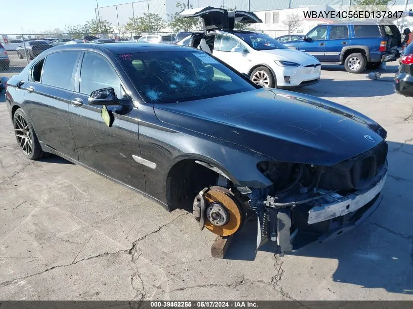 2014 BMW 740Li VIN: WBAYE4C56ED137847 Lot: 39452255