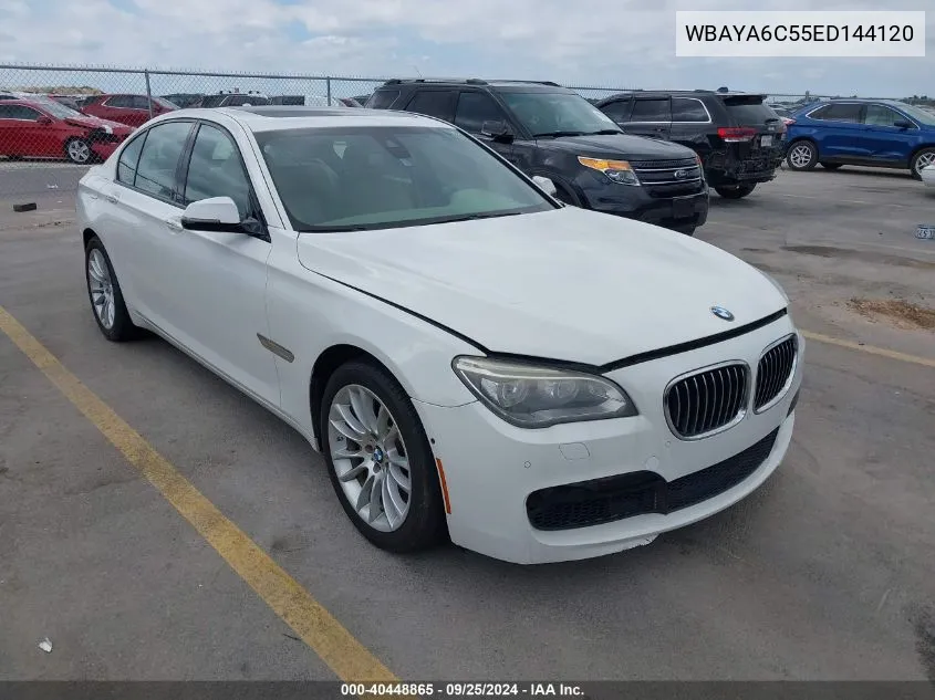 2014 BMW 740I VIN: WBAYA6C55ED144120 Lot: 40448865