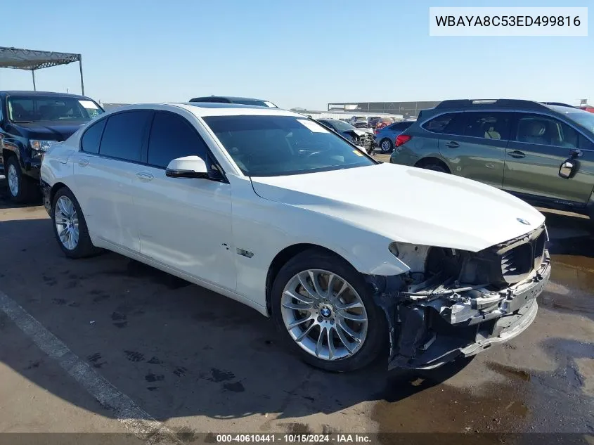 2014 BMW 750I VIN: WBAYA8C53ED499816 Lot: 40610441