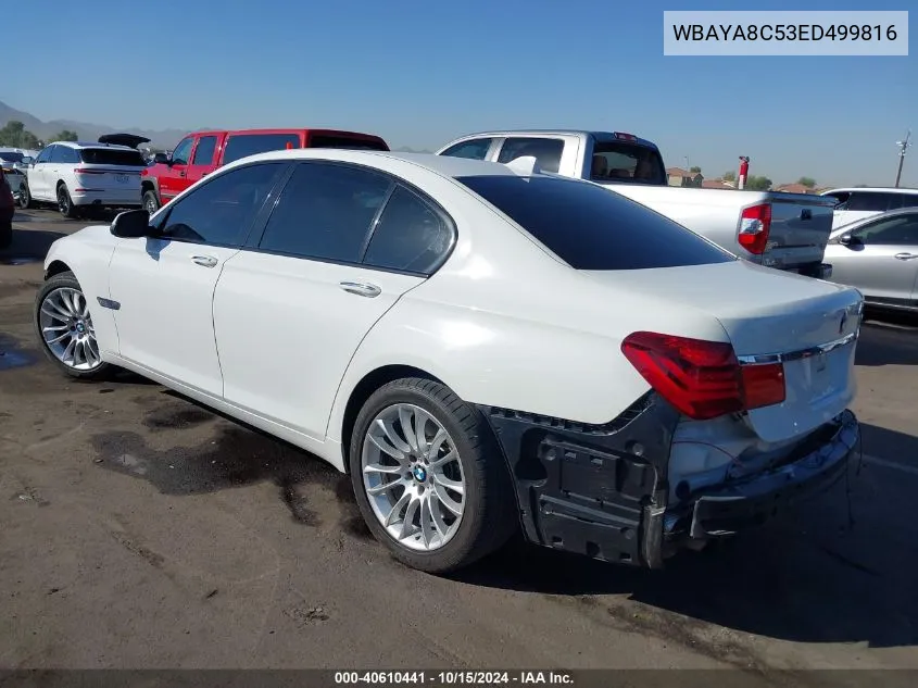 2014 BMW 750I VIN: WBAYA8C53ED499816 Lot: 40610441