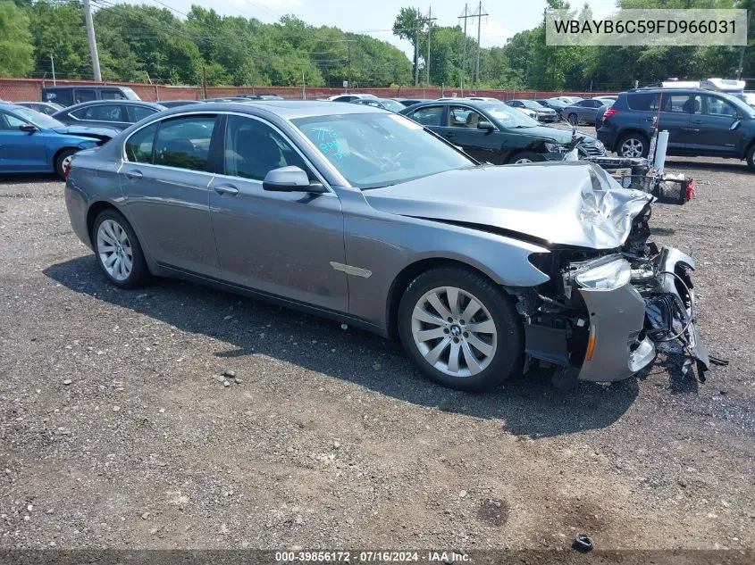 2015 BMW 750I xDrive VIN: WBAYB6C59FD966031 Lot: 39856172