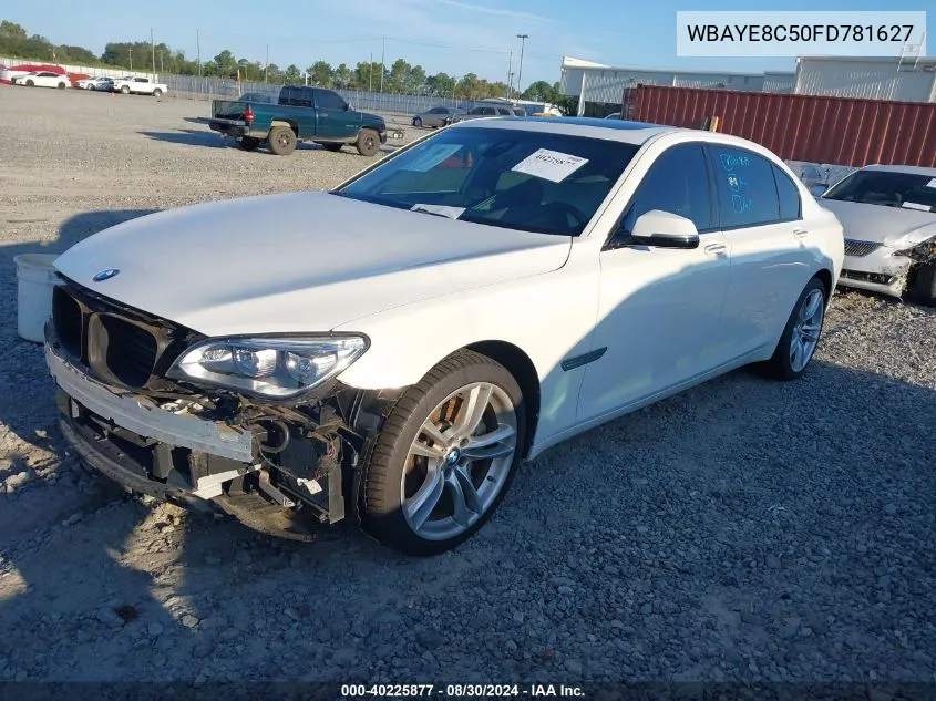 2015 BMW 750Li VIN: WBAYE8C50FD781627 Lot: 40225877