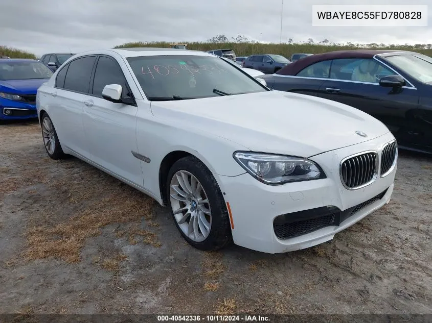 2015 BMW 750Li VIN: WBAYE8C55FD780828 Lot: 40542336