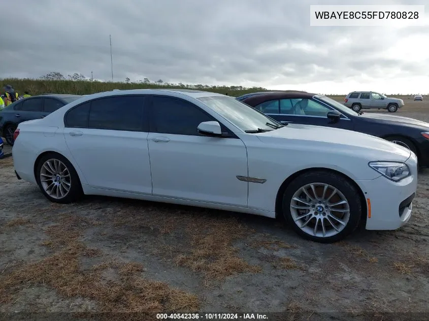 2015 BMW 750Li VIN: WBAYE8C55FD780828 Lot: 40542336