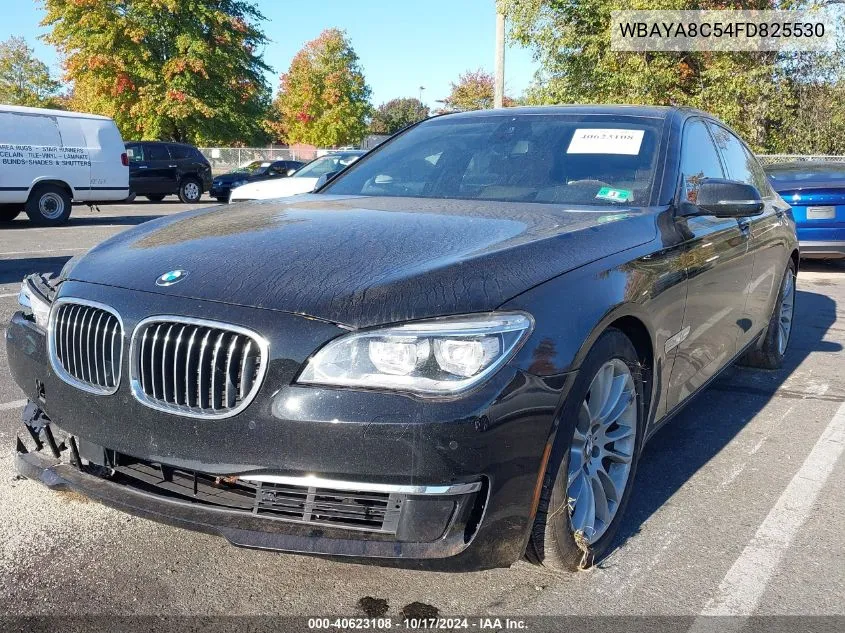 2015 BMW 750I VIN: WBAYA8C54FD825530 Lot: 40623108