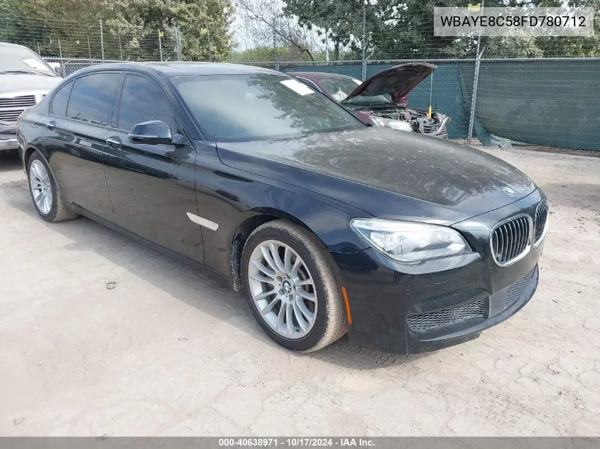 2015 BMW 750Li VIN: WBAYE8C58FD780712 Lot: 40638971