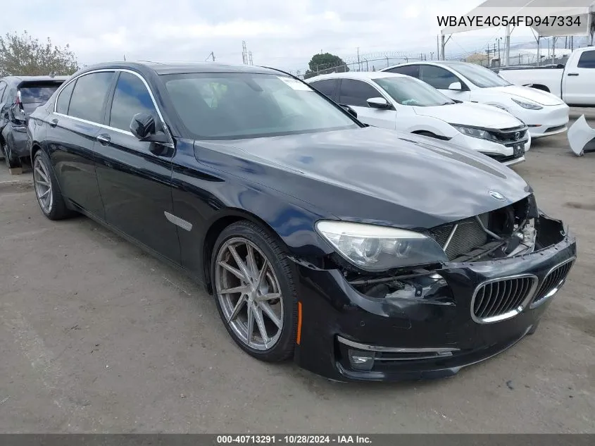 2015 BMW 740Li VIN: WBAYE4C54FD947334 Lot: 40713291