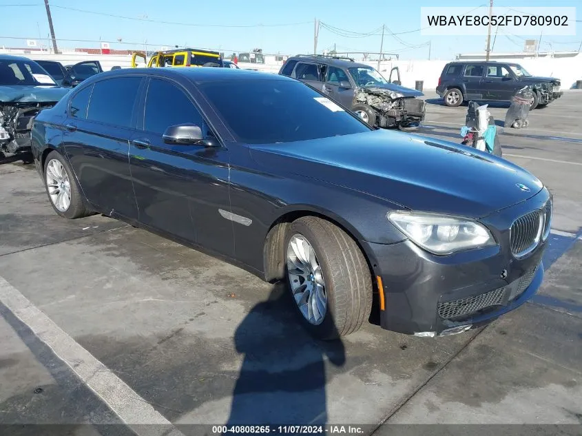 2015 BMW 750Li VIN: WBAYE8C52FD780902 Lot: 40808265