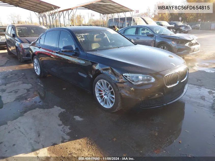 2015 BMW 750Li xDrive VIN: WBAYF8C56FD654815 Lot: 40818680