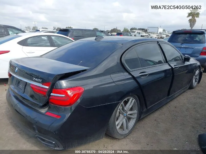 WBA7E2C54GG504262 2016 BMW 740I