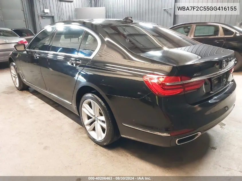 WBA7F2C55GG416155 2016 BMW 750I xDrive