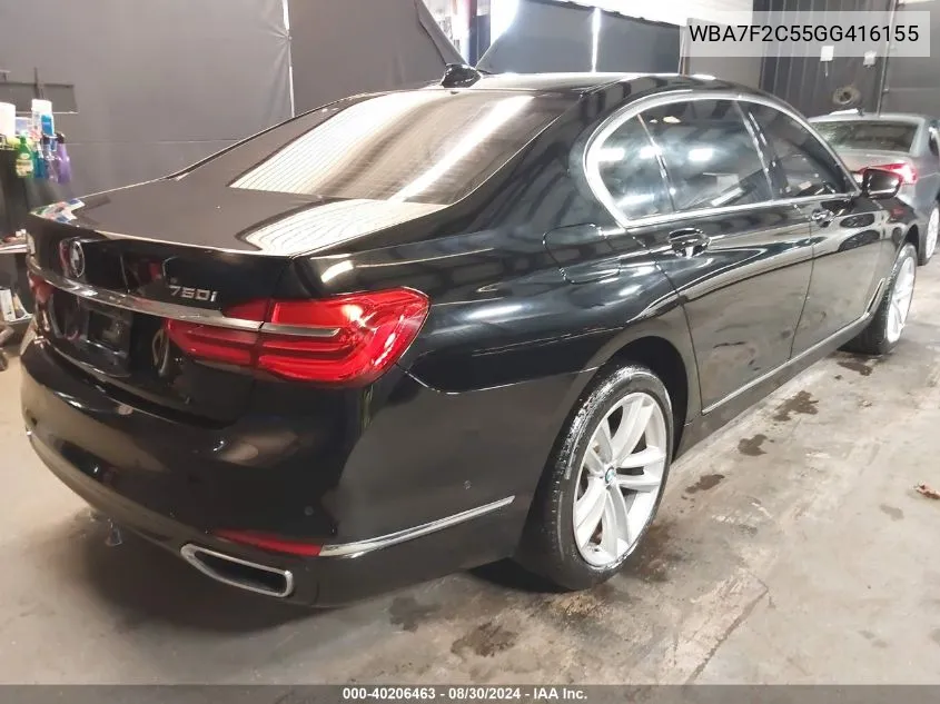 WBA7F2C55GG416155 2016 BMW 750I xDrive