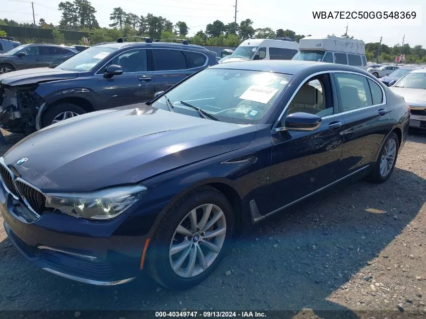 WBA7E2C50GG548369 2016 BMW 740I