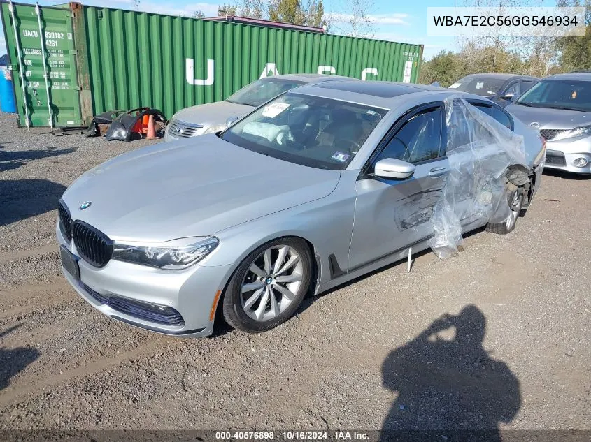 WBA7E2C56GG546934 2016 BMW 740I