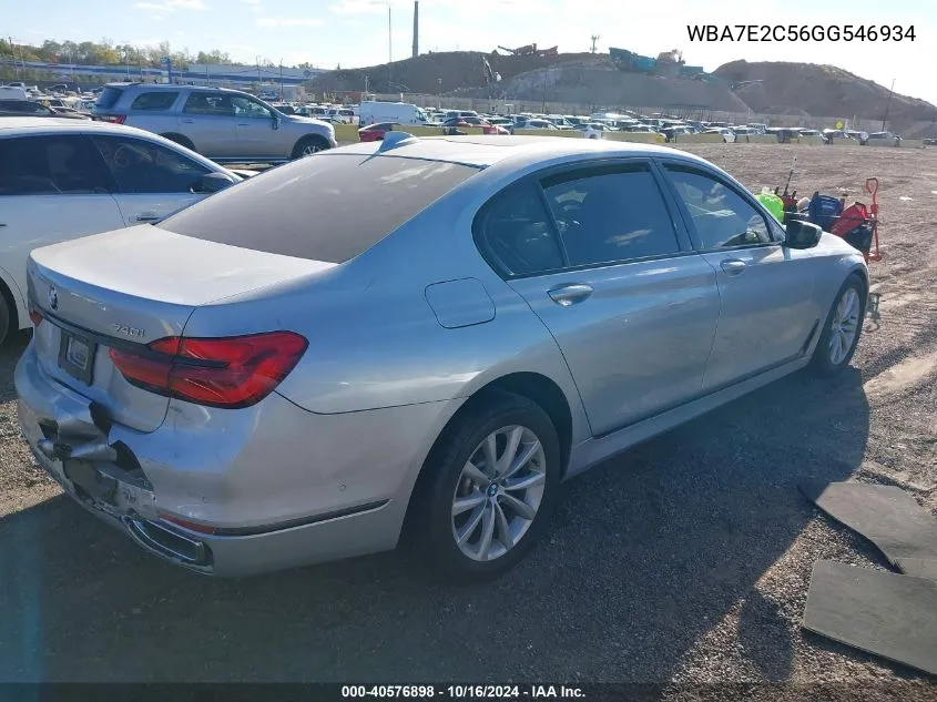 WBA7E2C56GG546934 2016 BMW 740I