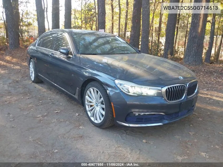 2016 BMW 740I VIN: WBA7E2C55GG714613 Lot: 40677855