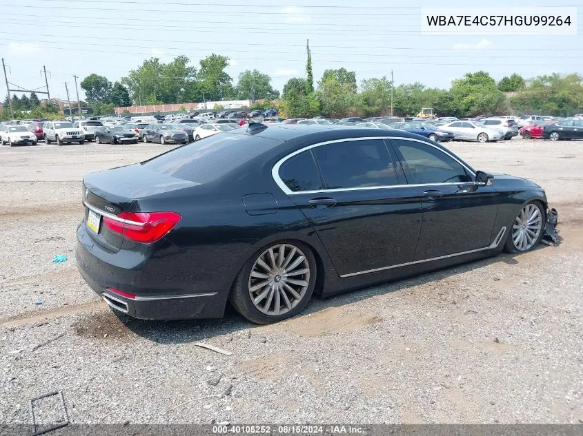 WBA7E4C57HGU99264 2017 BMW 740I xDrive