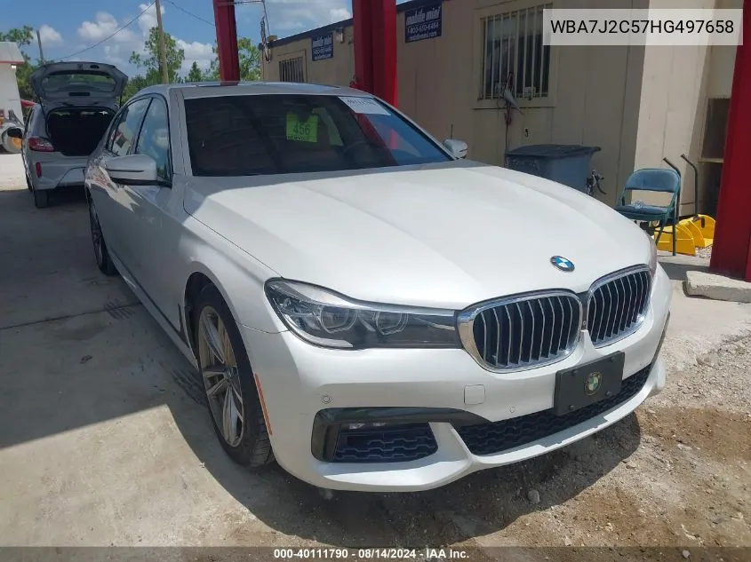 WBA7J2C57HG497658 2017 BMW 740E xDrive Iperformance