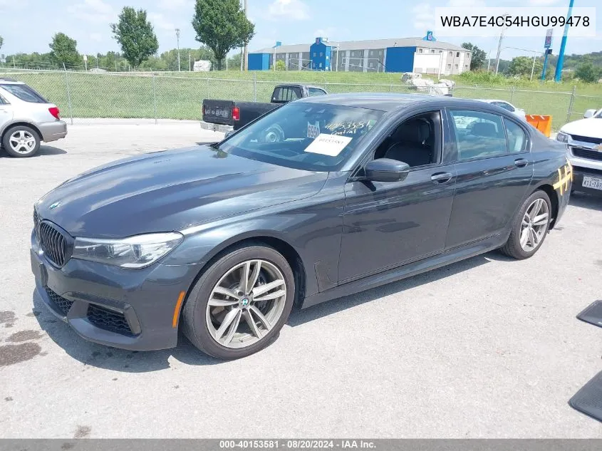 WBA7E4C54HGU99478 2017 BMW 740I xDrive